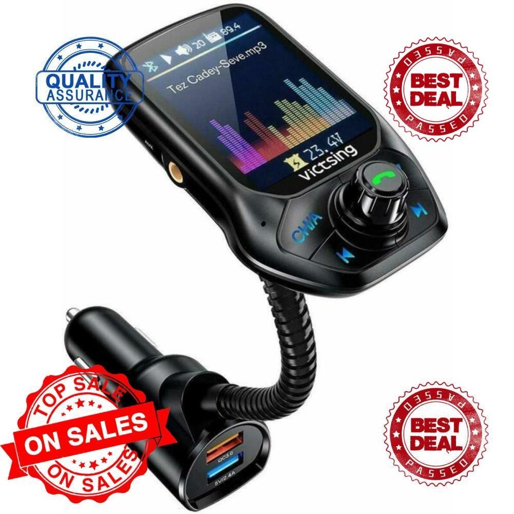 Bluetooth-compatible Car FM Transmitter MP3 Player Adapter K5N8 Radio free Hands M9V8
