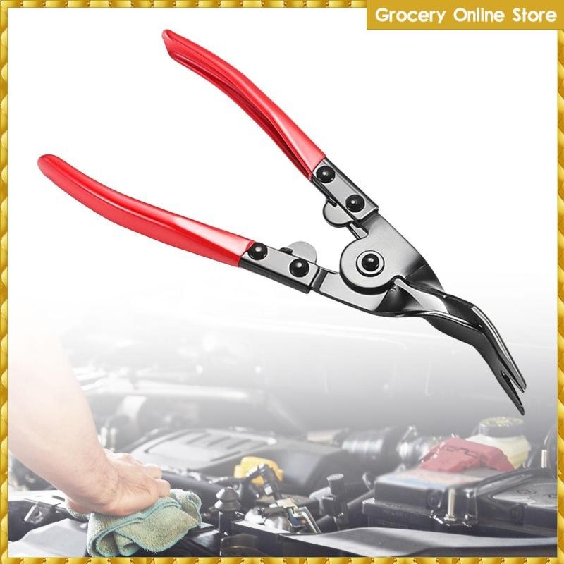Amagogo [ Wishshopelxl ] Snap Pliers Nonslip Handle Professional with Bent Jaw Hose Clamp Pliers