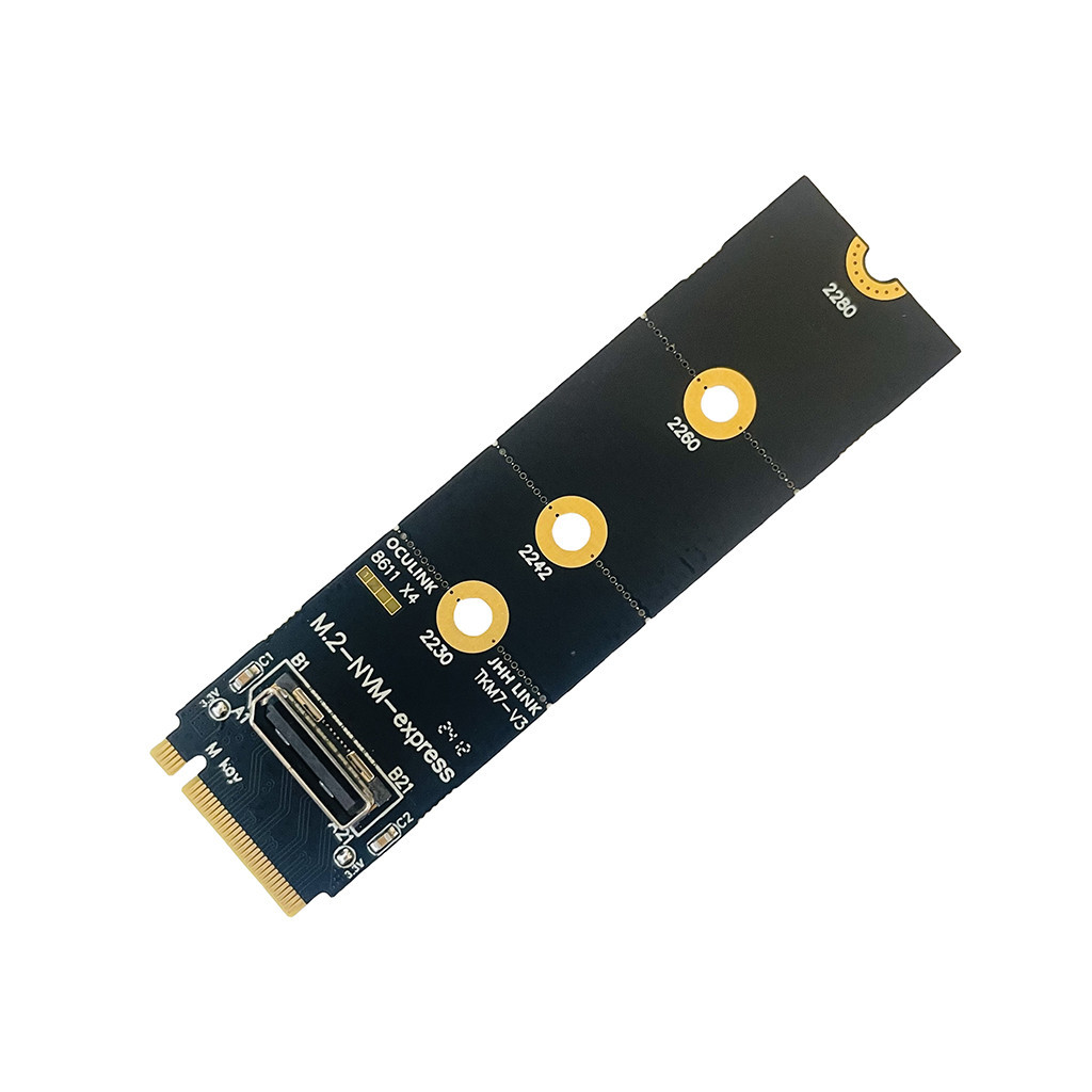 Xt-xinte สําหรับ M.2 NVME ถึง Oculink หญิง DOCK SFF-8612 อะแดปเตอร์ PCI-E X4 อะแดปเตอร์การ์ดสนับสนุน DOCK-OC4 สําหรับ 2.5 นิ้ว NVME U.2 (SFF 639)
