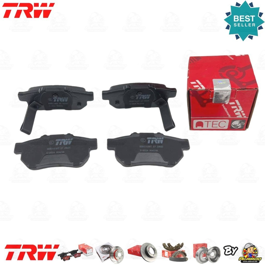 TRW ATEC ผ้าเบรคหลัง HONDA CITY (GM5) 2014-2019 GDB 3160 AT TRW ATEC