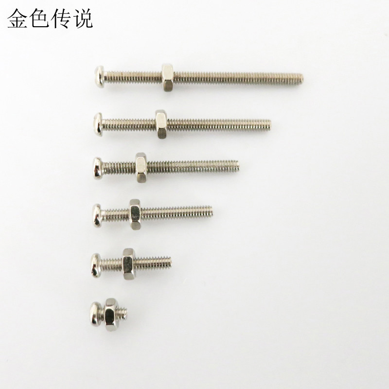 M2 สกรูยาวความแข ็ งแรงสูงขนาดเล ็ ก Bolt ความแข ็ งแรงสูง Bolt Nut รุ ่ นสกรูชุด Phillips สกรู