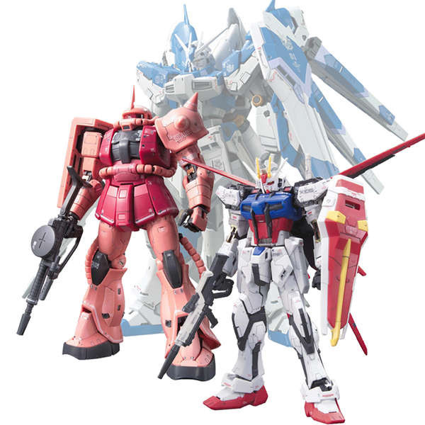 gundam plastic model kit Bandai RG Ebian Manatee Freedom Gundam Sazabi Zaku Zero Wing สร้าง