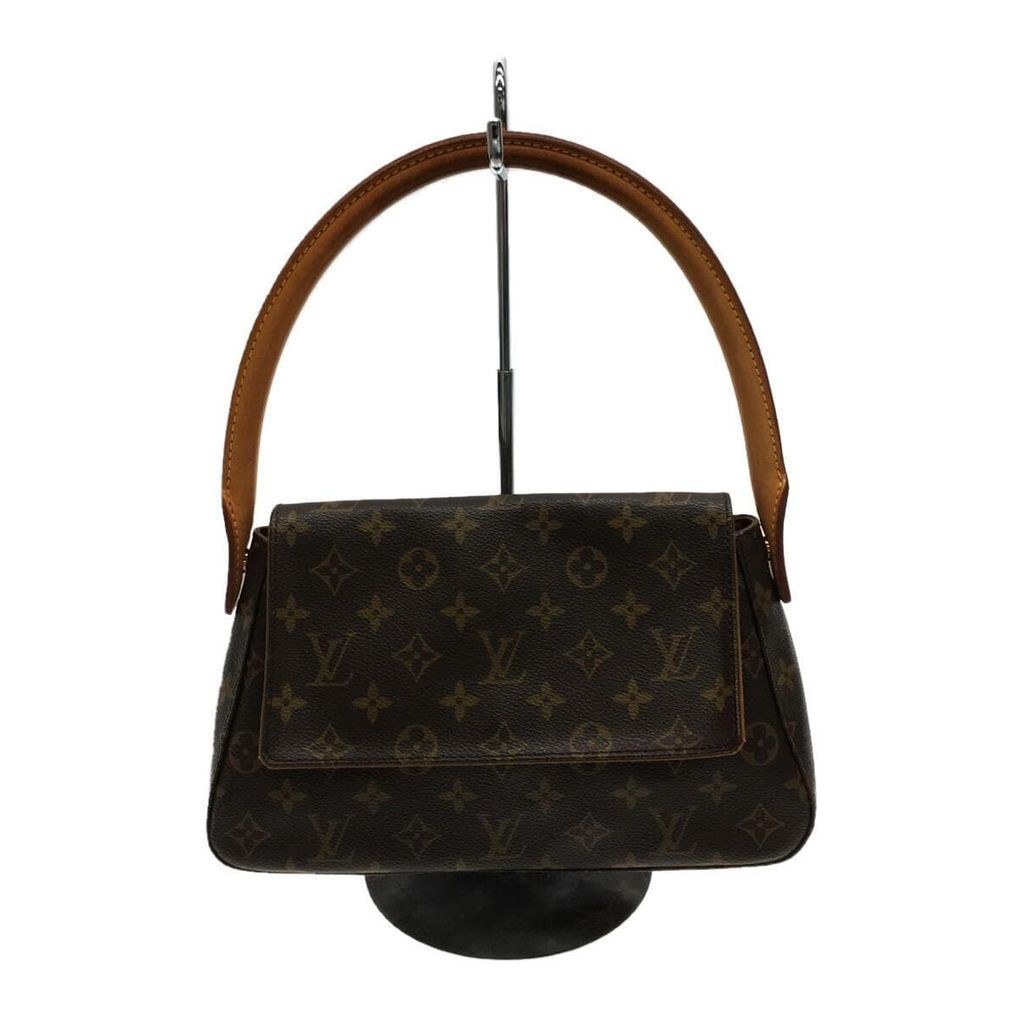LOUIS VUITTON Handbag Monogram Looping Brown PVC Patterned all over Direct from Japan Secondhand
