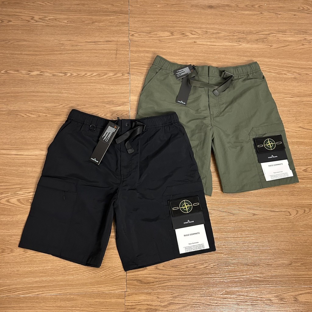 พร ้ อมสต ็ อก ST0NE lSL@ND Summer Workwear ไนลอนกันน ้ ําลําลองกางเกงขาสั ้ นทํางานญี ่ ปุ ่ น