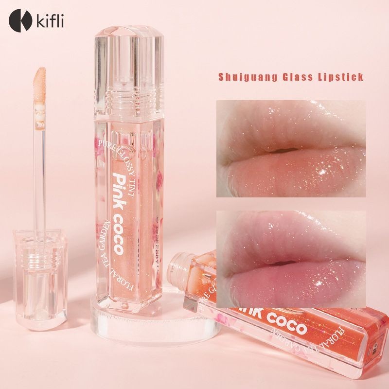 【kifli1 】 Water Gloss Glass Lip Honey Moisturizing Mirror Face Lips Oil Natural Pink Tender Lip Hone