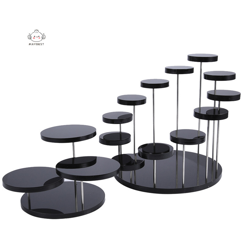 {maybest} Cupcake Stand ขาตั้งจอแสดงผลอะคริลิคสําหรับเครื่องประดับเค้กชั้นวางขนมหวาน Party Decor {TH}