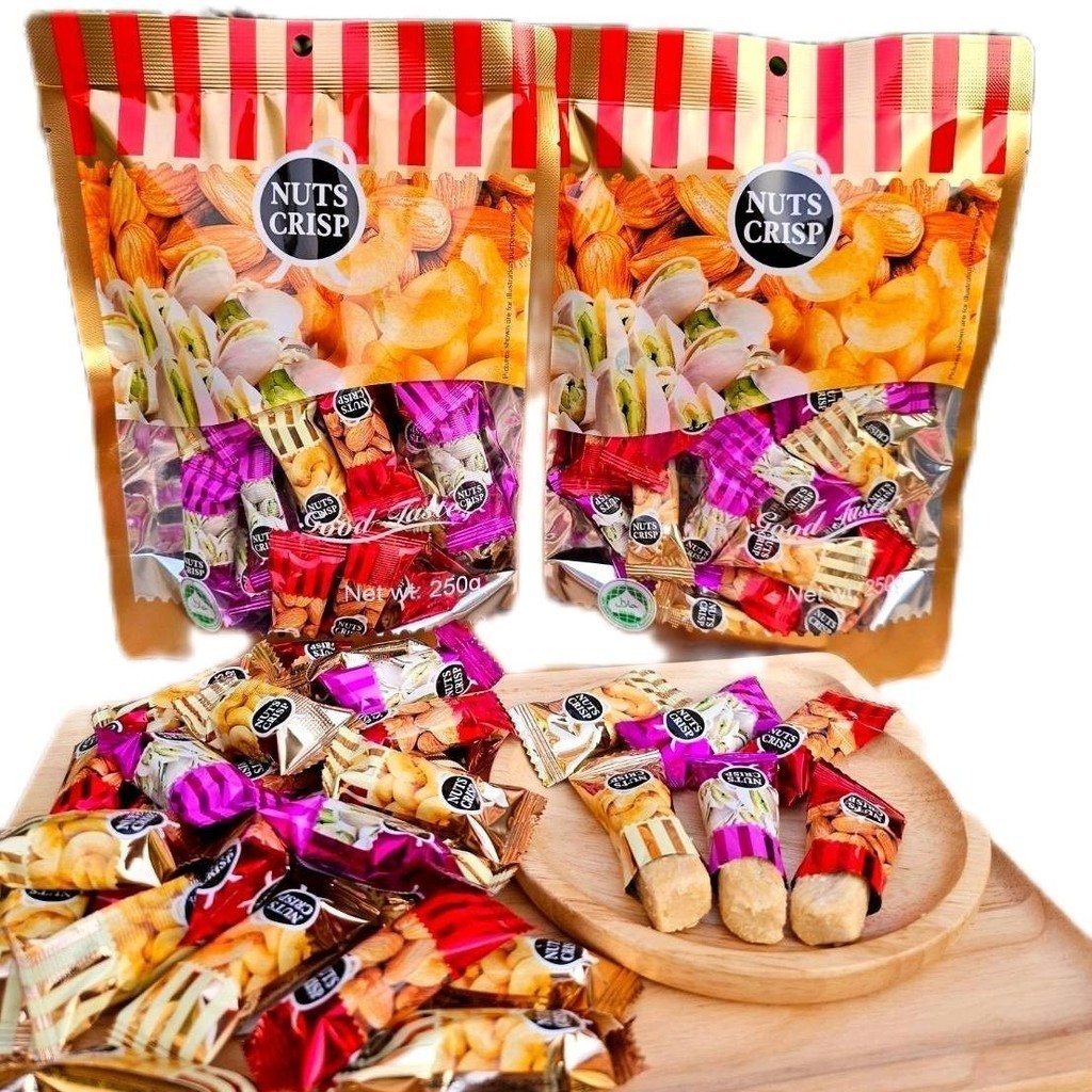 (ยกลัง24ห่อ) NUTS CRISP ขนมถั่วตุ๊บตั๊บไฮโซ รูปที่ 2