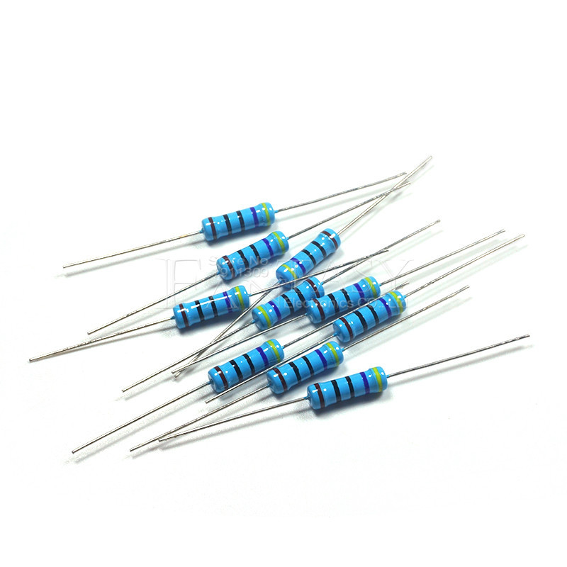 20pcs 2W โลหะตัวต้านทานฟิล์ม 1% 1R ~ 1M 2.2R 4.7R 10R 22R 47R 100R 220R 470R 1K 10K 100K 2.2 4.7 10 22 47 100 220 470 โอห์มอิเล็กทรอนิกส์ส่วนประกอบ ราคา ถูกที่สุด ดีลบีเคเค แกลเลอรีภาพที่ 5