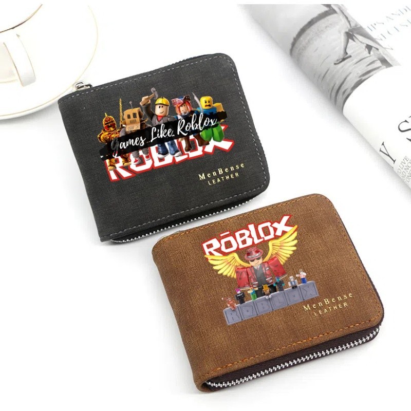 ใหม ่ Roblox ซิปคุณภาพสูงภายในกระเป ๋ าสตางค ์ หนังกระเป ๋ าสตางค ์ พับได ้ ผู ้ ถือบัตรเครดิตใส ่ Photo Coin Storage