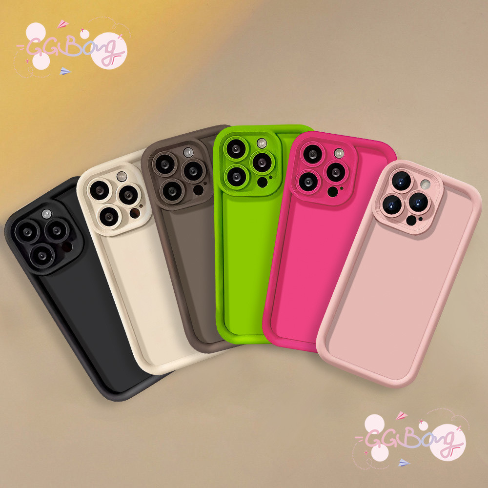 เคสลูกกวาดแบบเรียบง่ายสีอ่อนด้าน Realme C25Y C3 C25 C51 7i 8i 11 C55 Note 50 C53 C12 C25 C67 C31 C15 5i C11 6i C35 C20