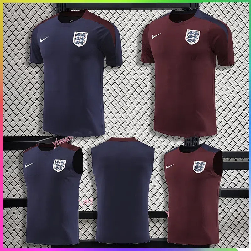ยูโร !! England Jersey 2024 Training Football Shirt Fans Issue