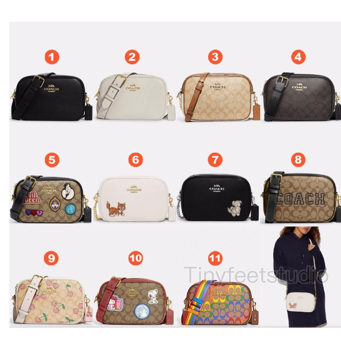 Jamie Camera Crossbody Bag CA207 CA172 CA547 CC151 ผู้หญิง กระเป๋าสะพายข้าง COAC H กระเป๋ากล้อง หนัง