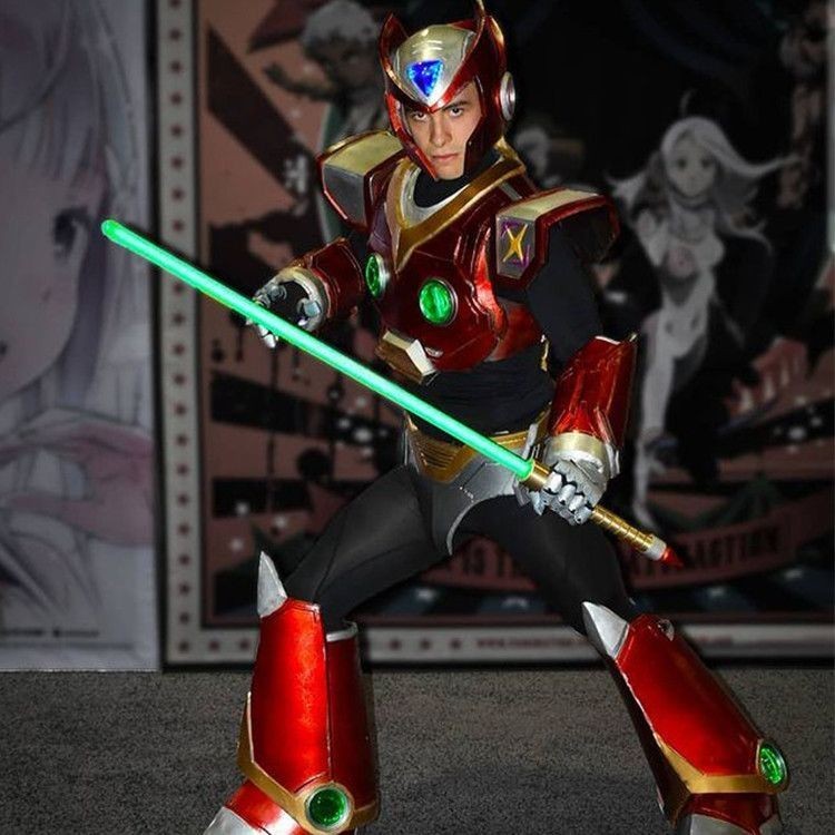 (ผลิตภัณฑ์กึ่งสำเร็จรูป)1:1COSPLAY Locke x Jero 1:1ชุดเกราะทั้งตัว, หมวกกันน็อคที่สวมใส่ได้, อุปกรณ์