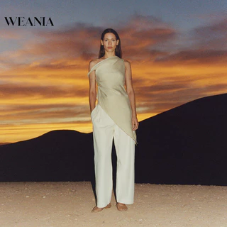 (shipped from Thailand) Weania Elegant Women One Shoulder Irregular Long Tank