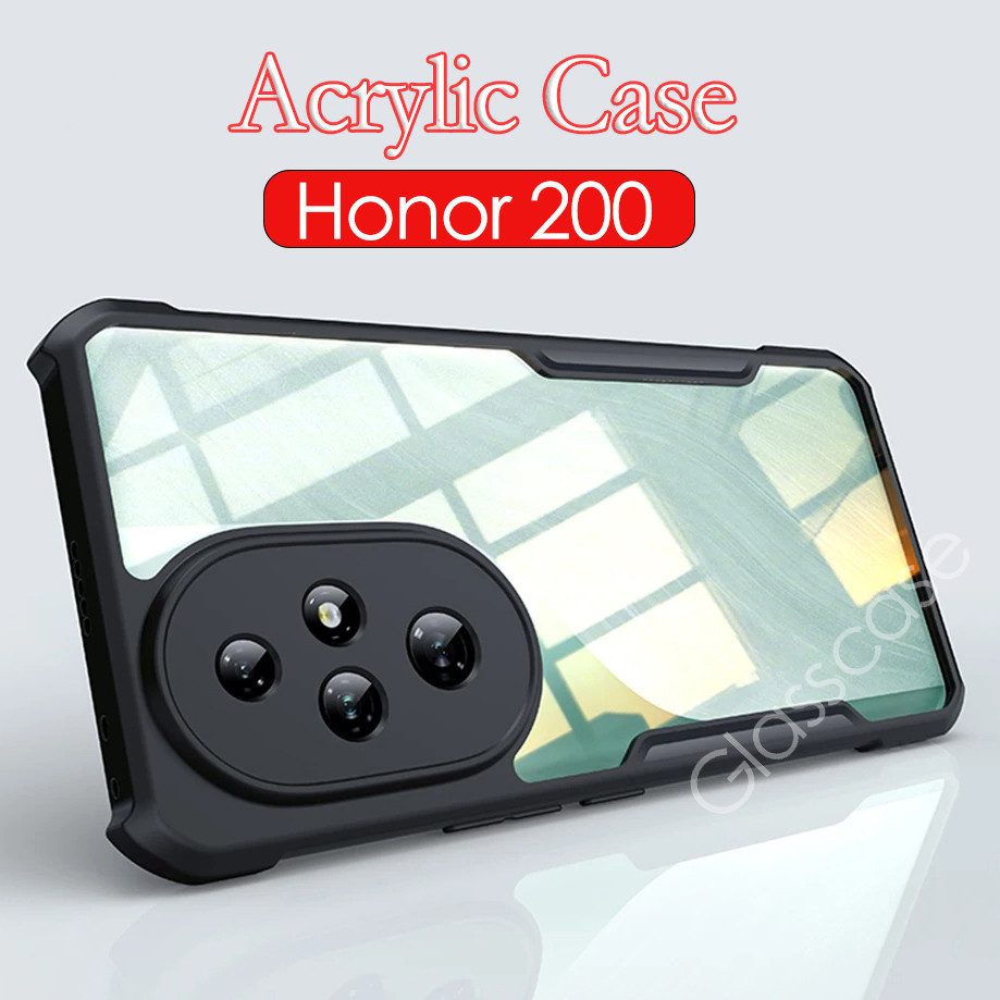 Honor 200ปลอกสําหรับHonor 200 pro lite 200pro 200lite Honor200pro Honor200lite 2024 อะคริลิคล้างเคสโทรศัพท์กันกระแทกถุงลมนิรภัยกรณีเลนส์ป้องกันกันชนปกหลัง