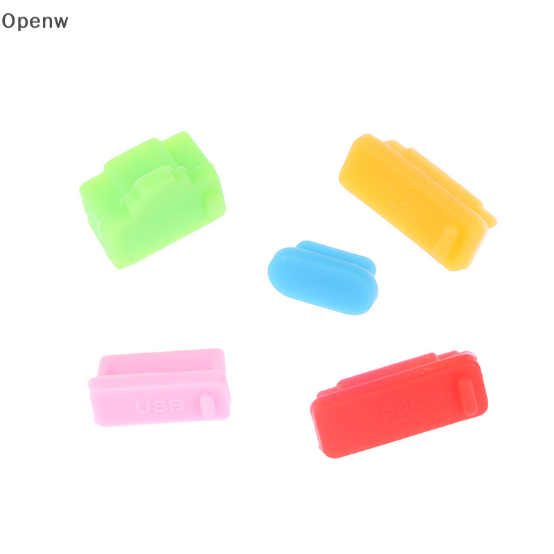 Openw 16 ชิ้น/เซ็ตแล็ปท็อปปลั๊กฝุ่นชุดพอร์ต USB VGA ยางฝาครอบป้องกัน GOOD