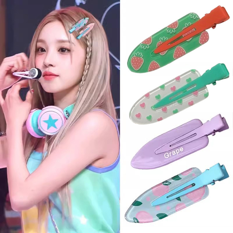 แฟชั ่ นเรซิ ่ นผลไม ้ เรขาคณิต Hairpin สําหรับผู ้ หญิง