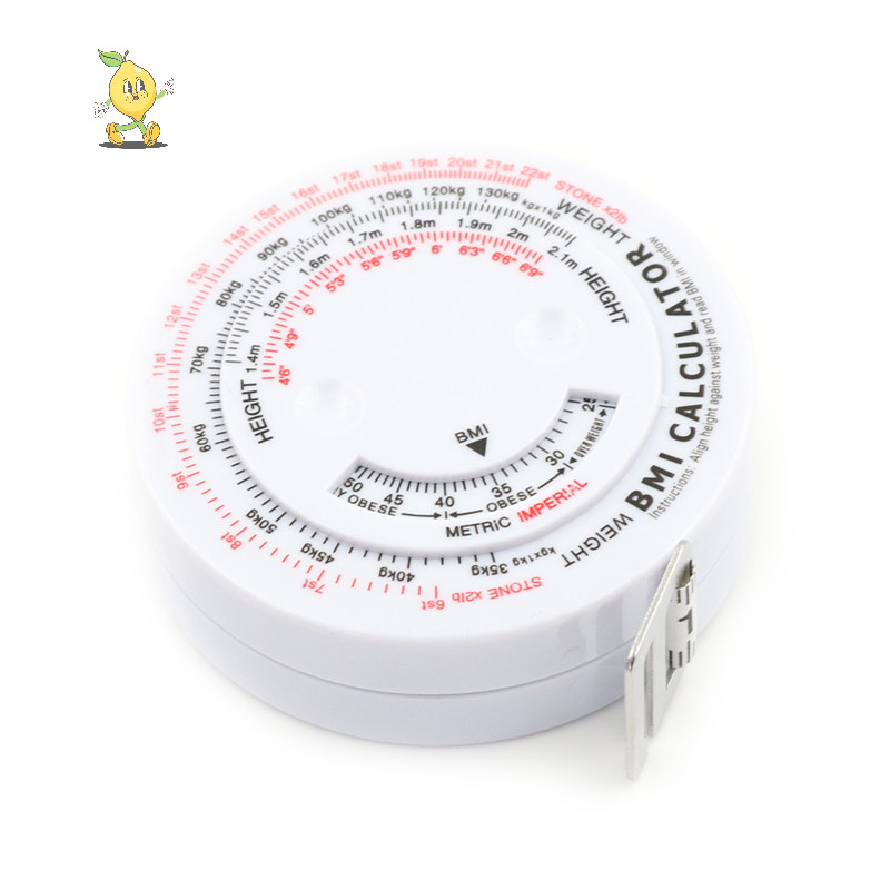 [mozh] BMI Body Mass เทปแบบพับเก็บได้ 150 ซม.วัดเครื่องคิดเลขอาหารลดน้ําหนักเทปวัดเครื่องมือ [TH]