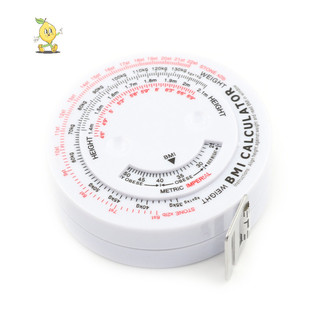 [mozh] BMI Body Mass เทปแบบพับเก็บได้ 150 ซม.วัดเครื่องคิดเลขอาหารลดน้ําหนักเทปวัดเครื่องมือ [TH]
