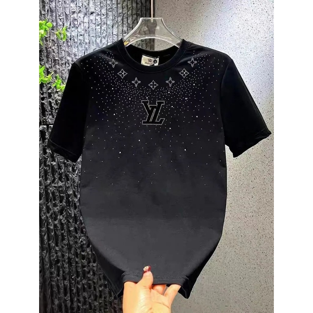 เสื้อยืดแขนสั้นระดับไฮเอนด์ผู้ชายฤดูร้อนสไตล์ใหม่อินเทรนด์หลวมแฟชั่นครึ่งแขน oversized t shirt สําหรับผู้ชาย และผู้หญิง