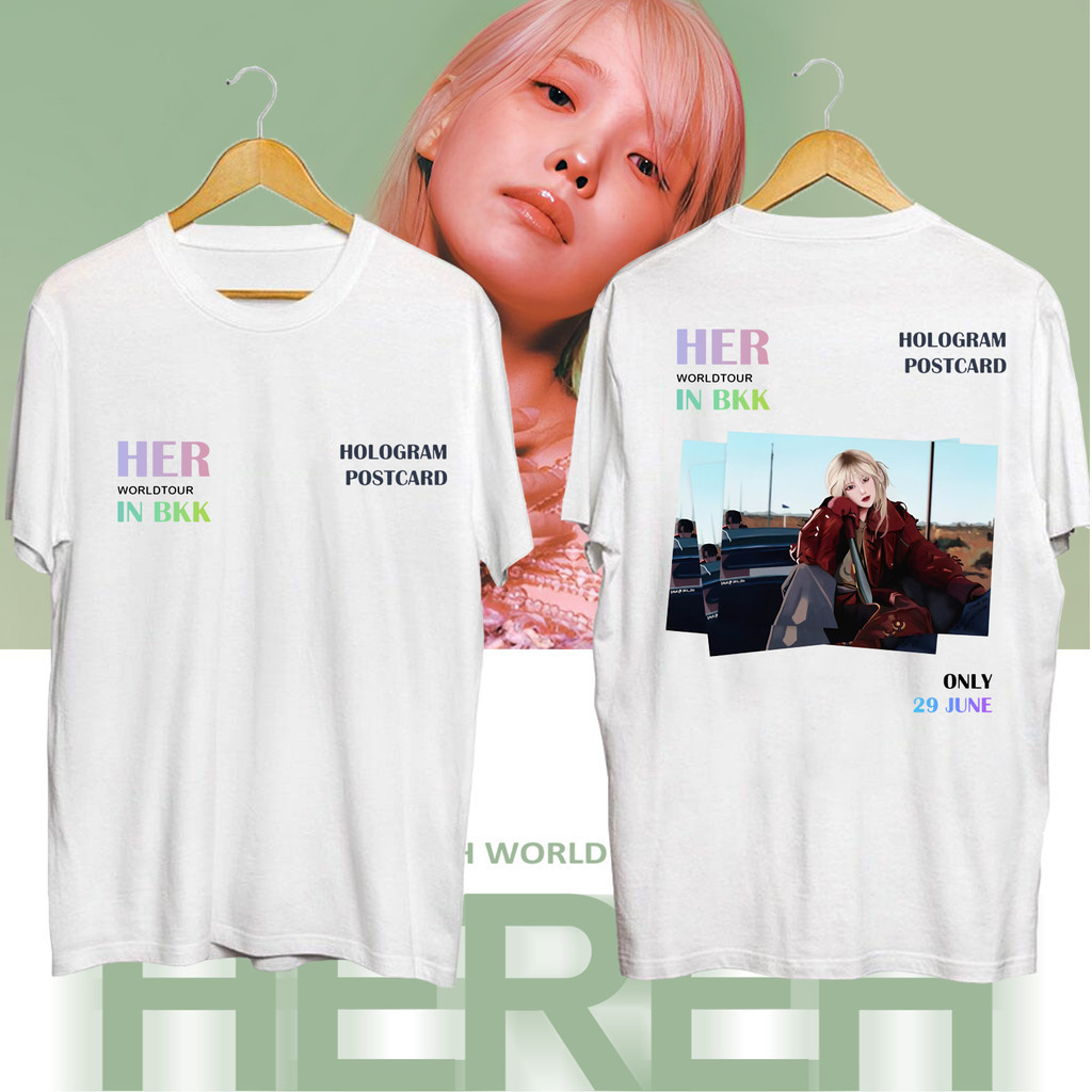 2024IU 2024 ทัวร์คอนเสิร์ตแฟนเสื้อยืด IU พิมพ์เสื้อแขนสั้นสำหรับผู้ชายและผู้หญิง UNISEX #1