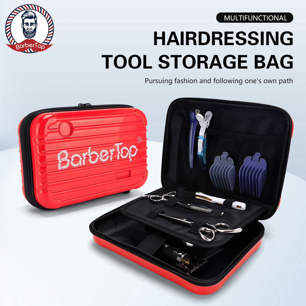 สปอตสปอตสปอต#Hairdressing และแต่งหน้า ใหม่กระเป๋าเครื่องมือทําผมช่างทําผมแฟชั่นพิเศษแนวทแยงข้ามสุทธิดารากรรไกรกระเป๋าแบบพกพาไฟฟ้าผม ปัตตาเลี่ยน ถุงเก็บ