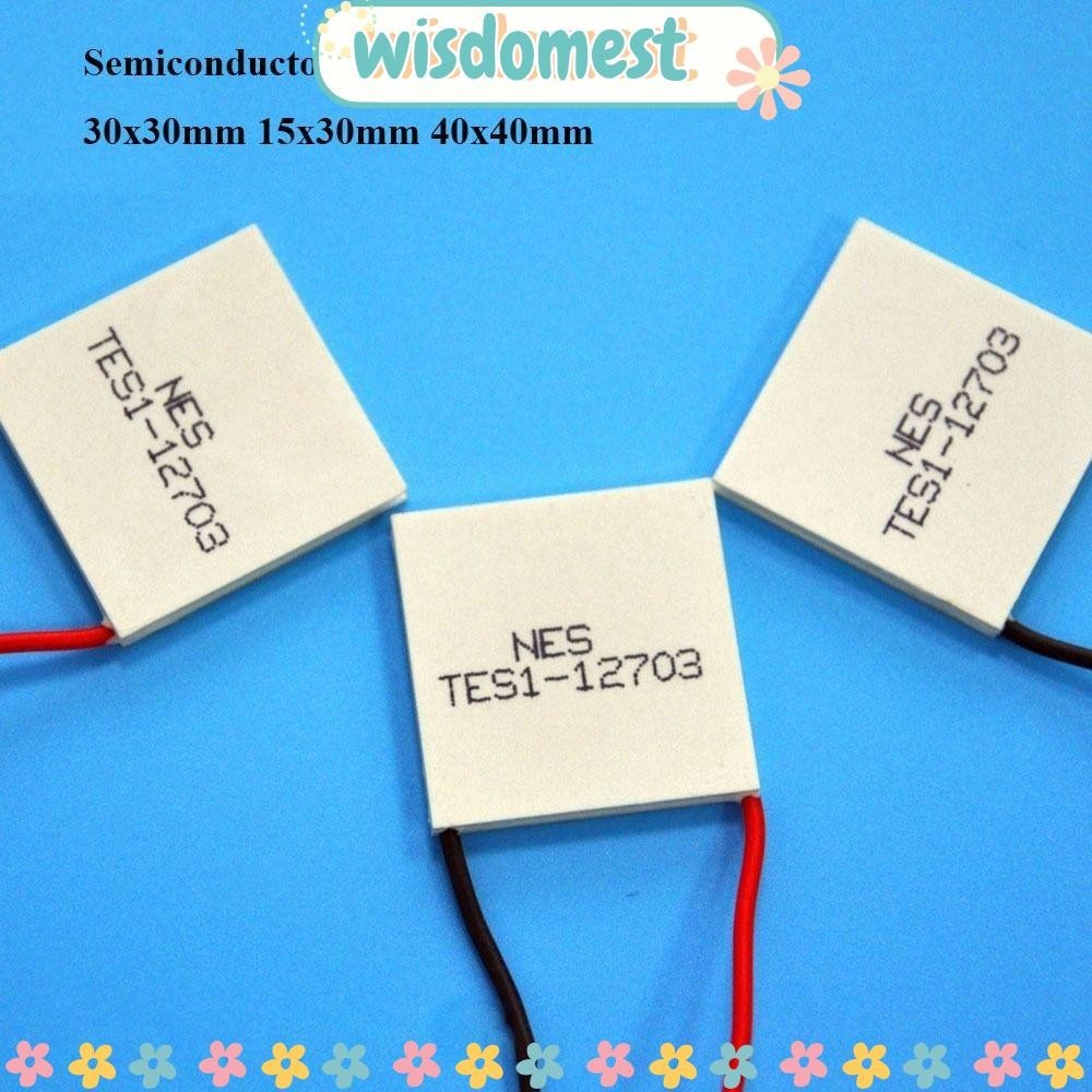 Wisdomest แผ่นทําความเย็น, 40x40 มม. 15x30 มม. แผ่นทําความเย็นเซมิคอนดักเตอร์, คุณภาพสูง 30x30 มม. TES1-07102 TEC1-12702 โทรศัพท์มือถือ Cooling Refrigeration