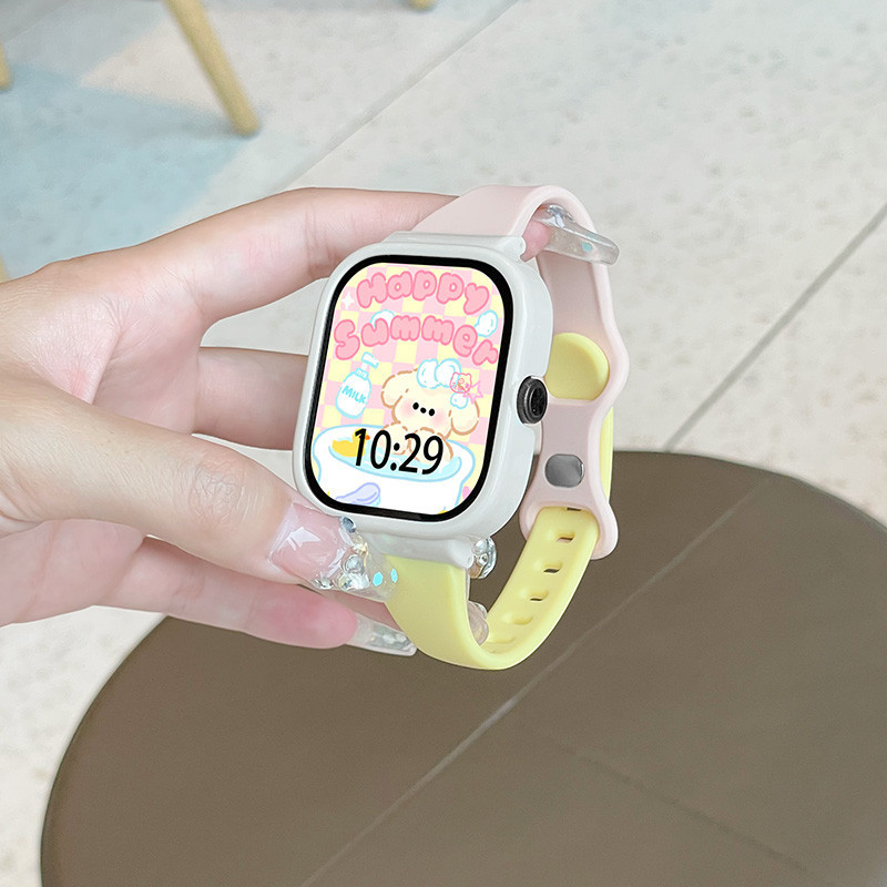 สายนาฬิกาซิลิโคนบางพร้อมเคสป้องกันสําหรับ Xiaomi Redmi Watch 4 สายนาฬิกาอัจฉริยะ Redmi Watch 3 สายรัดข้อมือที่ใช้งาน Xiaomi Mi Watch Lite อุปกรณ์เสริม