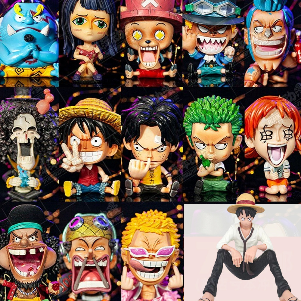 Action Figure One Piece Luffy Zoro Boa Hancock Jinbe Dracule Mihawk Nami อะนิเมะรูปของสะสมน่ารักสไตล์รุ่น