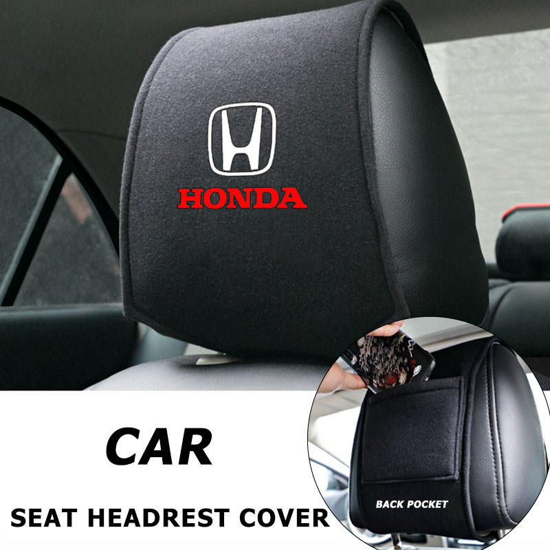 ผ้าคลุมพนักพิงศีรษะพนักพิงเบาะรถยนต์เหมาะสําหรับ Honda Accord City Civic HRV CRV Jazz CRZ Breeze Avancier Odyssey ภายในรถ