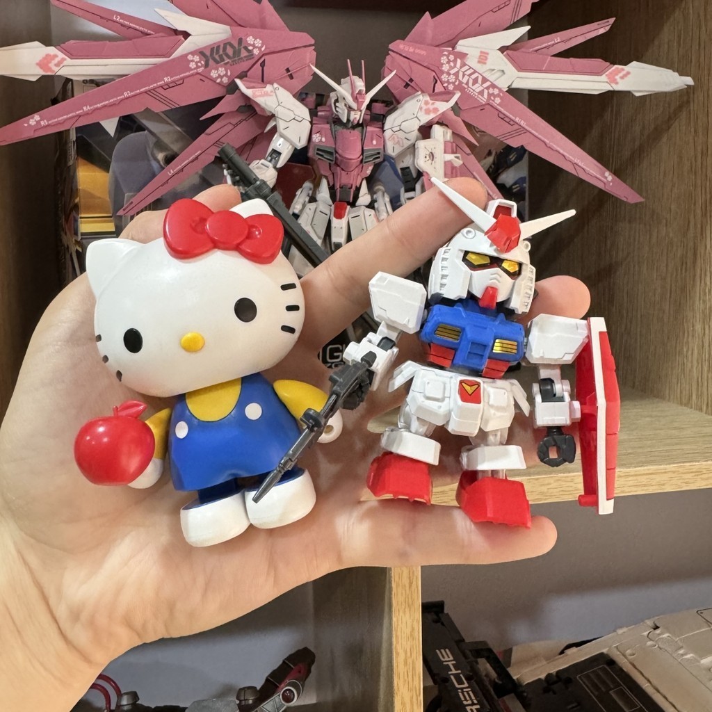 Rx-78-2 Hello Kitty sd SDCS EX 012gto YEX-STANDARD ข้อต่อที่สามารถเคลื่อนย้าย kt Cat ประกอบกันดั้มรุ