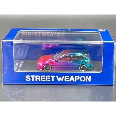 Street Weapon 1:64 Each color limited to 599pcs.  EG6 :Chrome purple blue