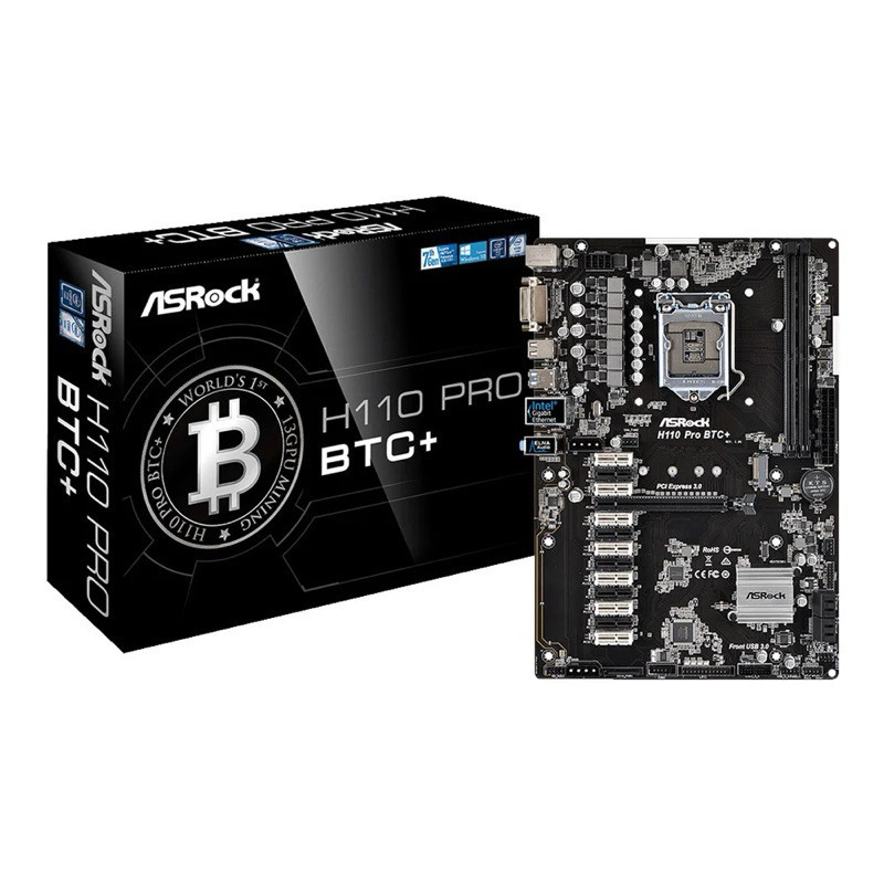 Mainbroad : Asrock H110 Pro BTC+ (SOCKET1151) สินค้ามือ 2 ประกันร้าน 30วัน