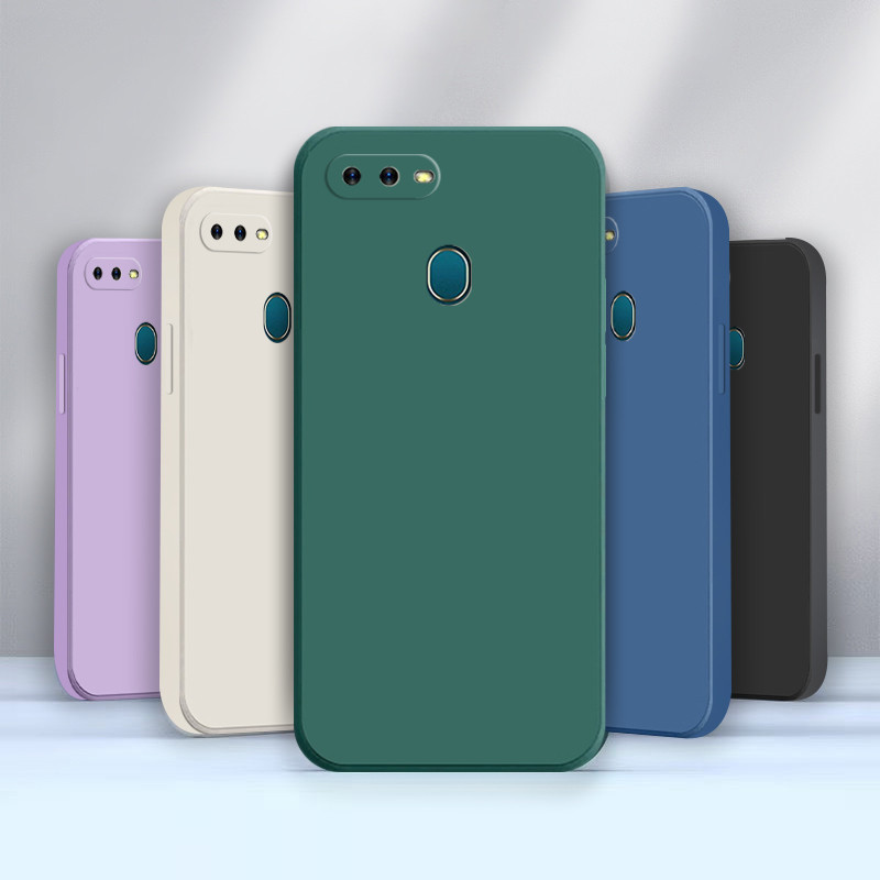 เคส oppo A5S OPPO A12 OPPO A7 2018 OPPO F9 OPPO F9 PRO Realme 2 PRO Realme2 PRO ซิลิโคนเหลวยางธรรมดา