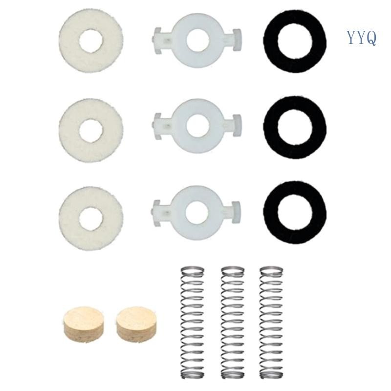 Yys ชุดซ่อมทรัมเป็ตรวมวาล์วลูกสูบคู่มือ Felt เครื่องซักผ้ากุญแจวาล์ว Cork Pad