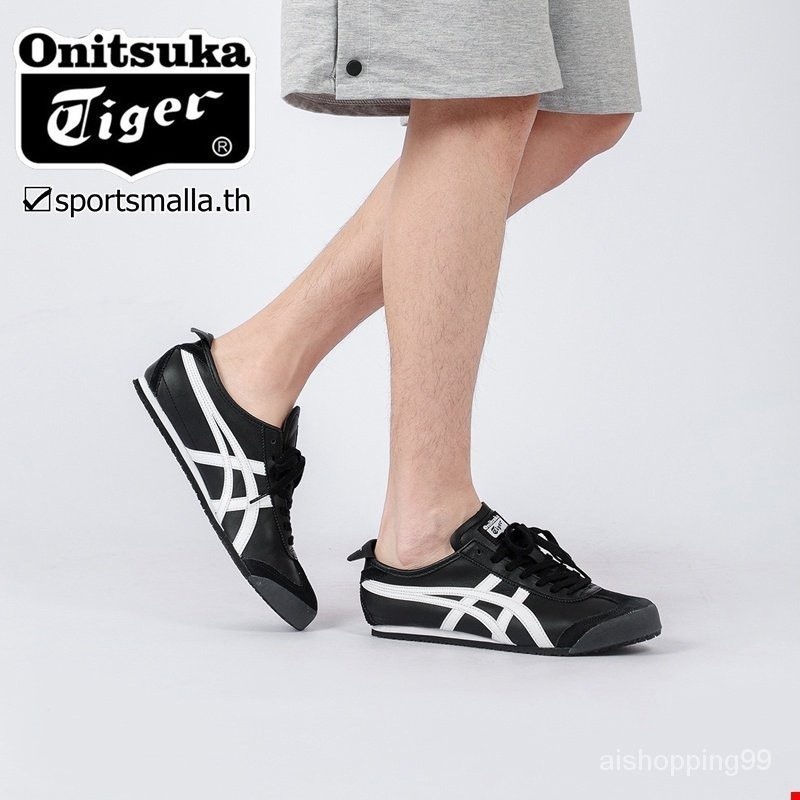 สินค้าใหม่ Onitsuka Tiger Onitsuka Tiger Mexico 66 (หนังแท้คุณภาพสูง) รองเท้าผ้าใบผู้ชายผู้หญิงรองเท