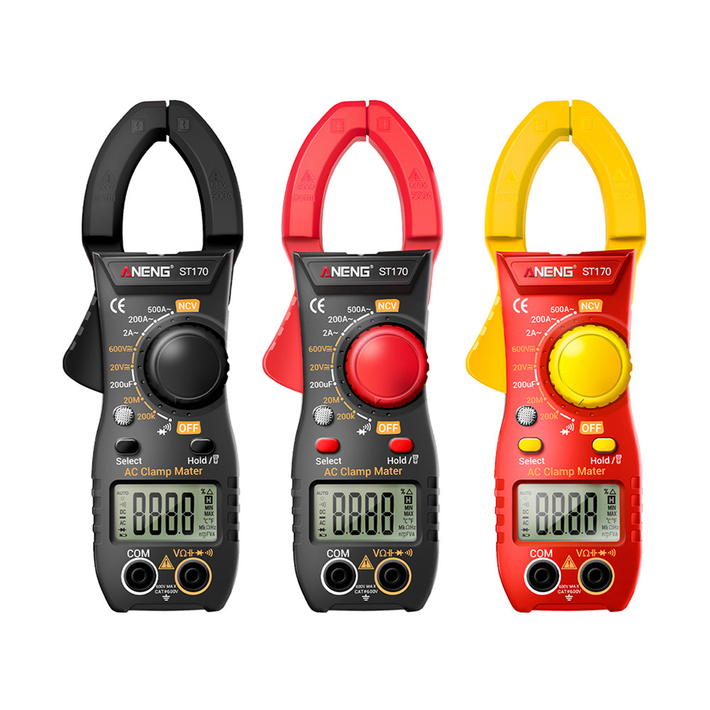มัลติมิเตอร์แบบดิจิตอล NCV Multi Tester Clamp Meter พร้อมไฟฉาย Live Wire Test D