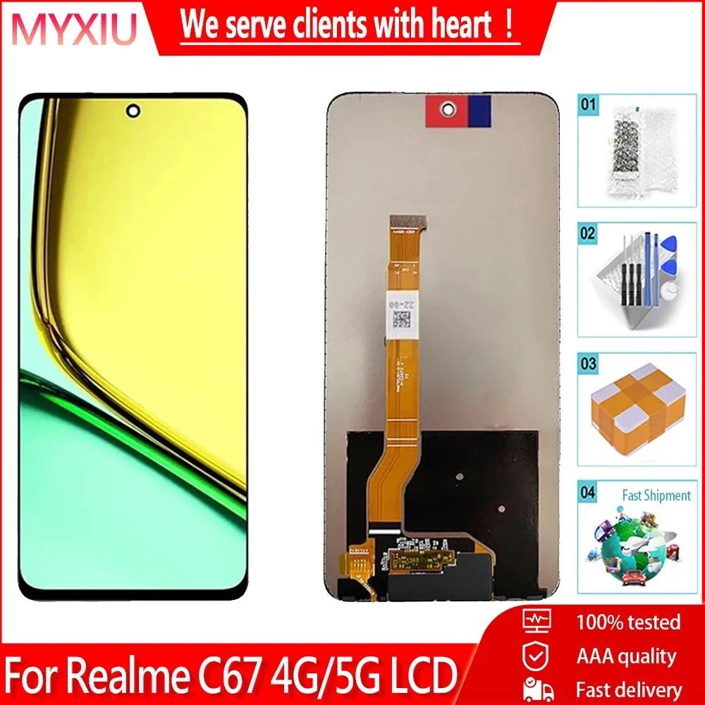 6.72 ใหม่ IPS สําหรับ Oppo Realme C67 4G RMX3890 จอแสดงผล LCD Touch Screen Digitizer Assembly สําหรั