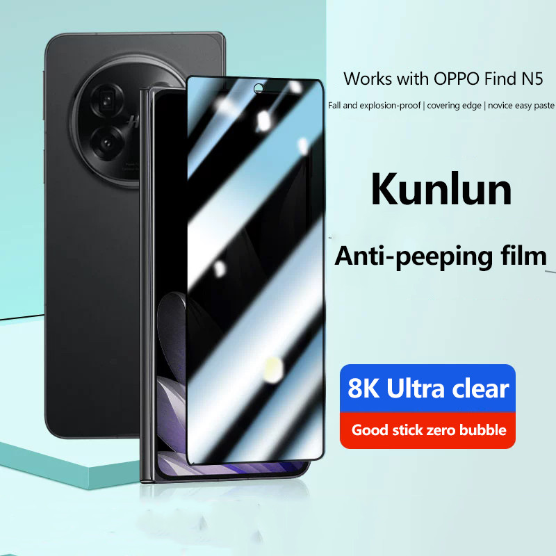 ตัวป้องกันหน้าจอความเป็นส่วนตัวสําหรับoppo Find N5 N3 5Gกระจกนิรภัยป้องกันSpy