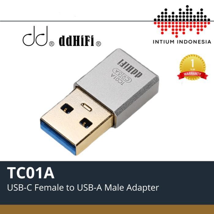 DD ddHiFi TC01A / TC01C ตัวแปลงอะแดปเตอร์ USB-A เป็น USB-C คุณภาพไฮไฟ - TC01C - TC01C