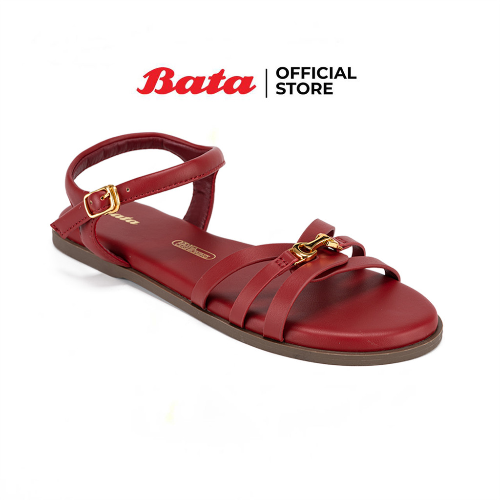 Bata บาจา รองเท้าแตะแฟชั่นแบบรัดส้น สวมใส่ง่ายน้ำหนักเบา สำหรับผู้หญิง รุ่น SOAKA สีแดง 5315084 สีดำ 5316084