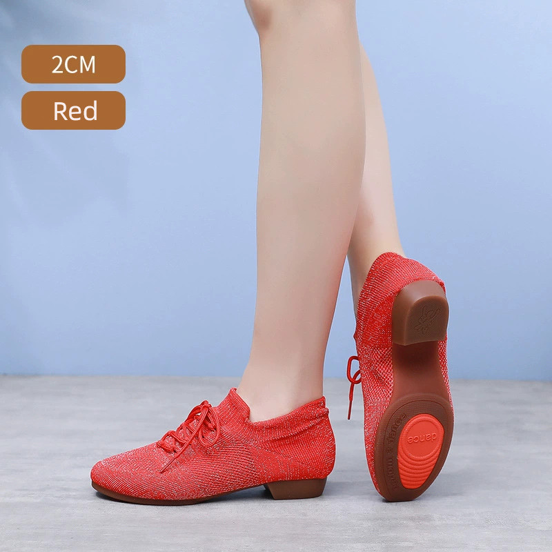 รองเท้าเต้นรําครูฝึกรองเท้าเต้นรําสําหรับผู้หญิงละตินบอลรูมสมัยใหม่รองเท้าเต้นรํา Tango รองเท้าผ้าใบ