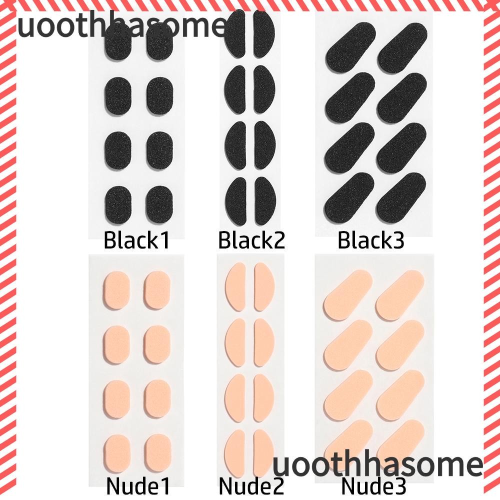 Uothhasome 4 คู่ 1.5 มม. แว่นตา แป้นจมูก โฟมนุ่มไม่มีอาการสั่น ที่วางแว่นตา กันลื่น