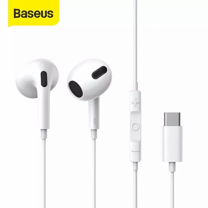 หูฟังแบบสาย Baseus รุ่น C17 & H17 หูฟัง Encok Type-C หูฟังชนิดใส่ในหูด้านข้าง