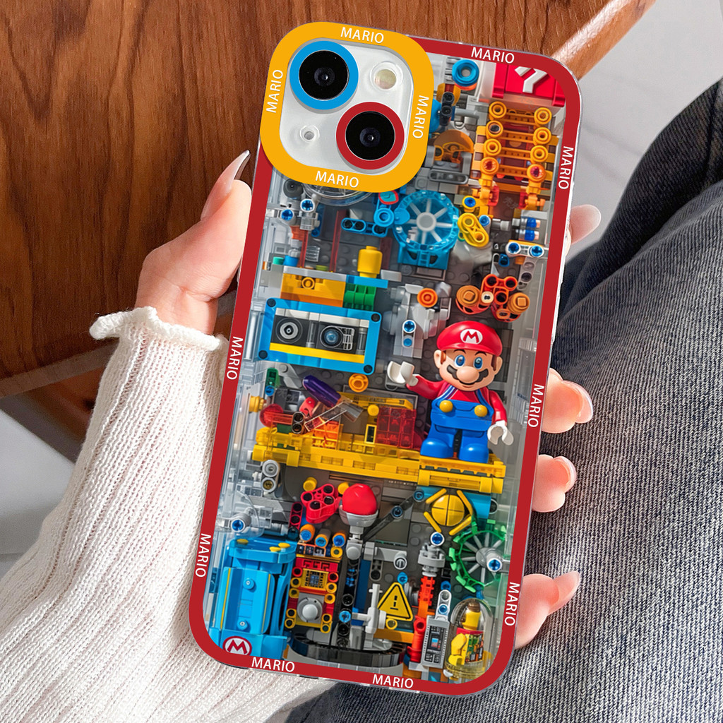 COD เคส for IPHONE 11 12 13 14 15 PRO MAX 6 8 14 15 7 PLUS XR XSMAX การ์ตูน มาลิโอ้้ เคสโทรศัพท์กันกระแทกใส
