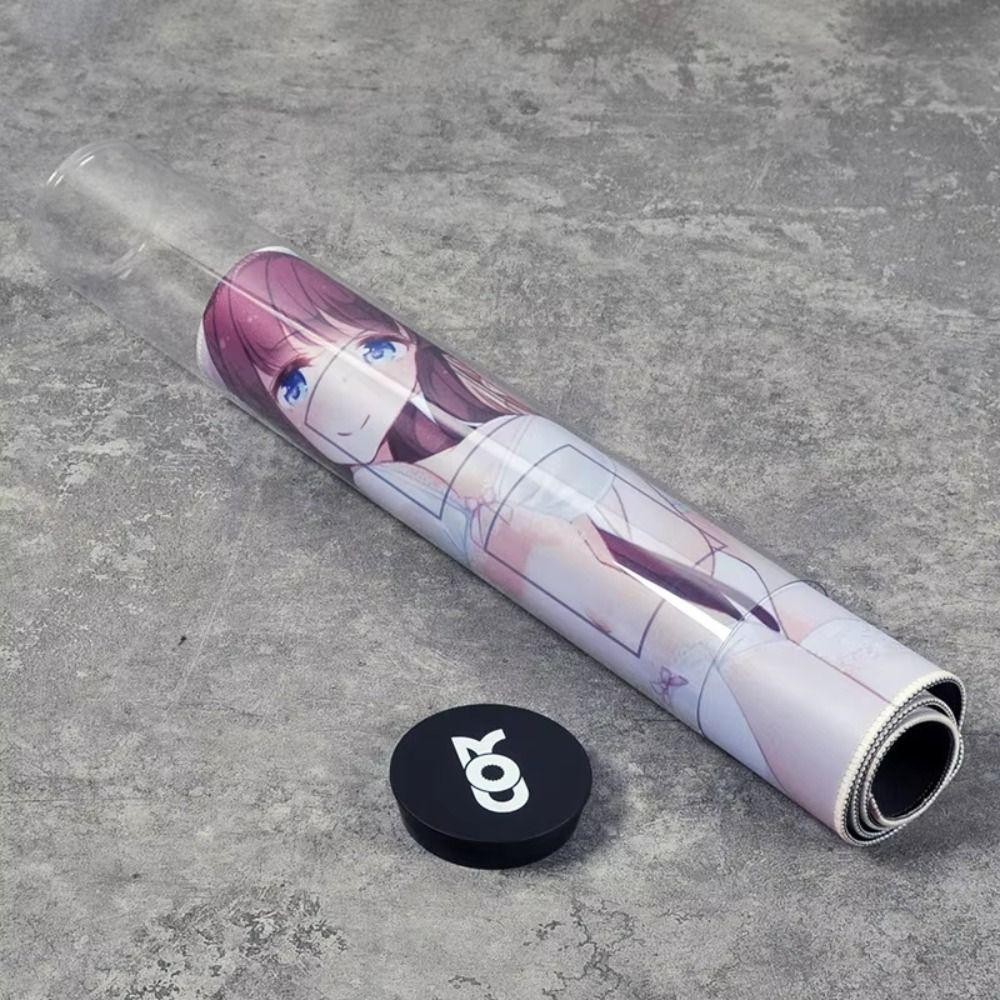 Lanfy Gaming Mat Storge Tube,โปร่งใสTelescopicเกมPad Canister,กล่องเก็บกระบอกผู้ถือบัตรน้ําหนักเบาGameMat Protecter Playmat
