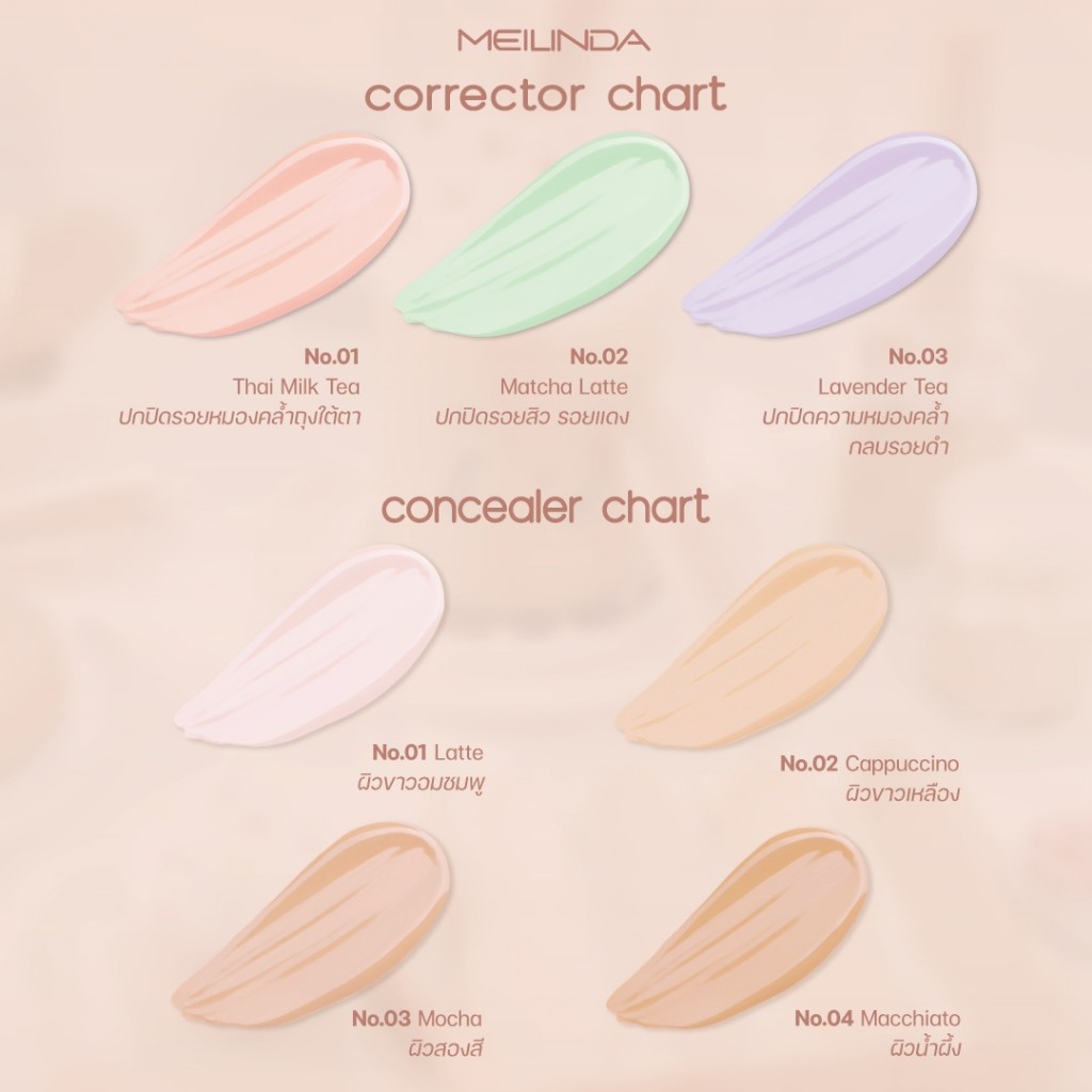 💟ของแท้ | ส่งด่วน💟 คอเรคเตอร์ เนื้อสัมผัสครีม  Meilinda Creamy Blending Corrector (MC8019) - รูปที่ 6