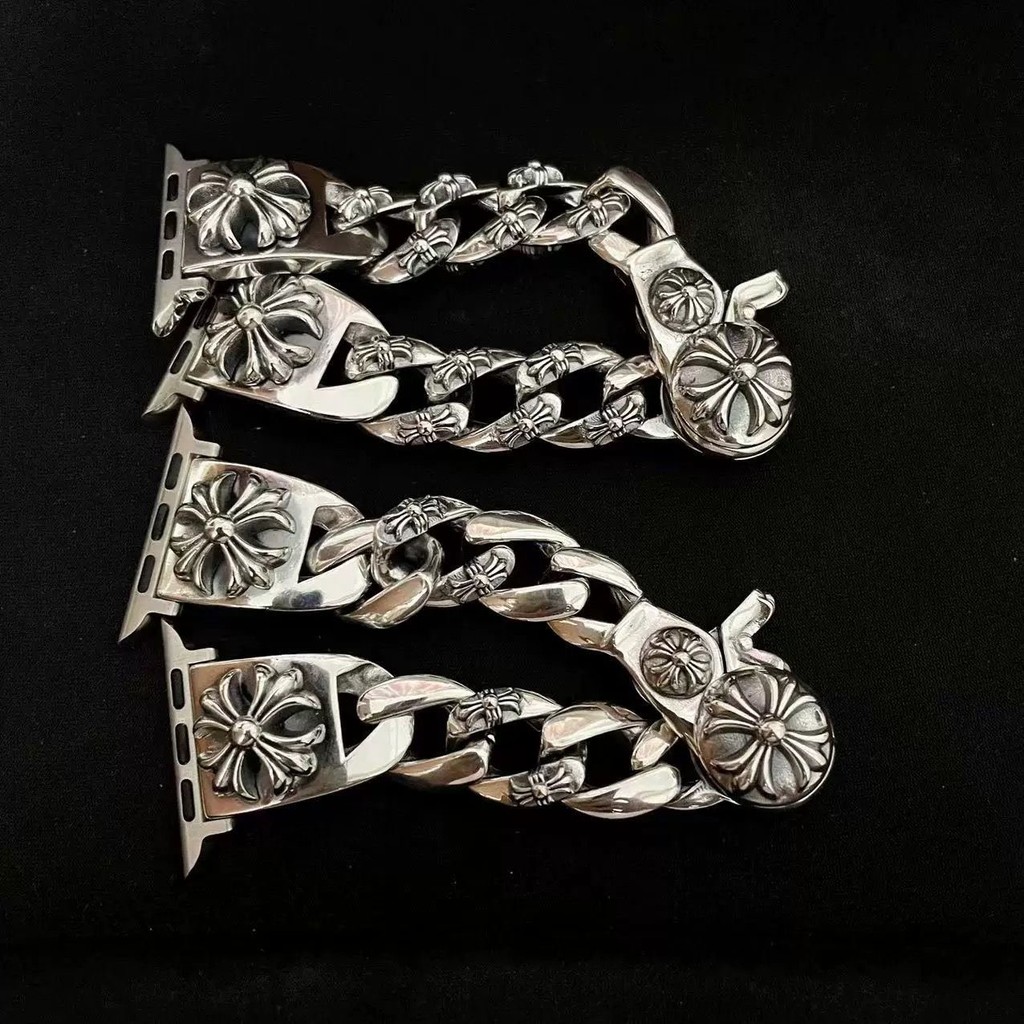 Ch Strap/1: 1 U Nisex Cross Print Lobster Clasp Strap/เหมาะสําหรับ Apple