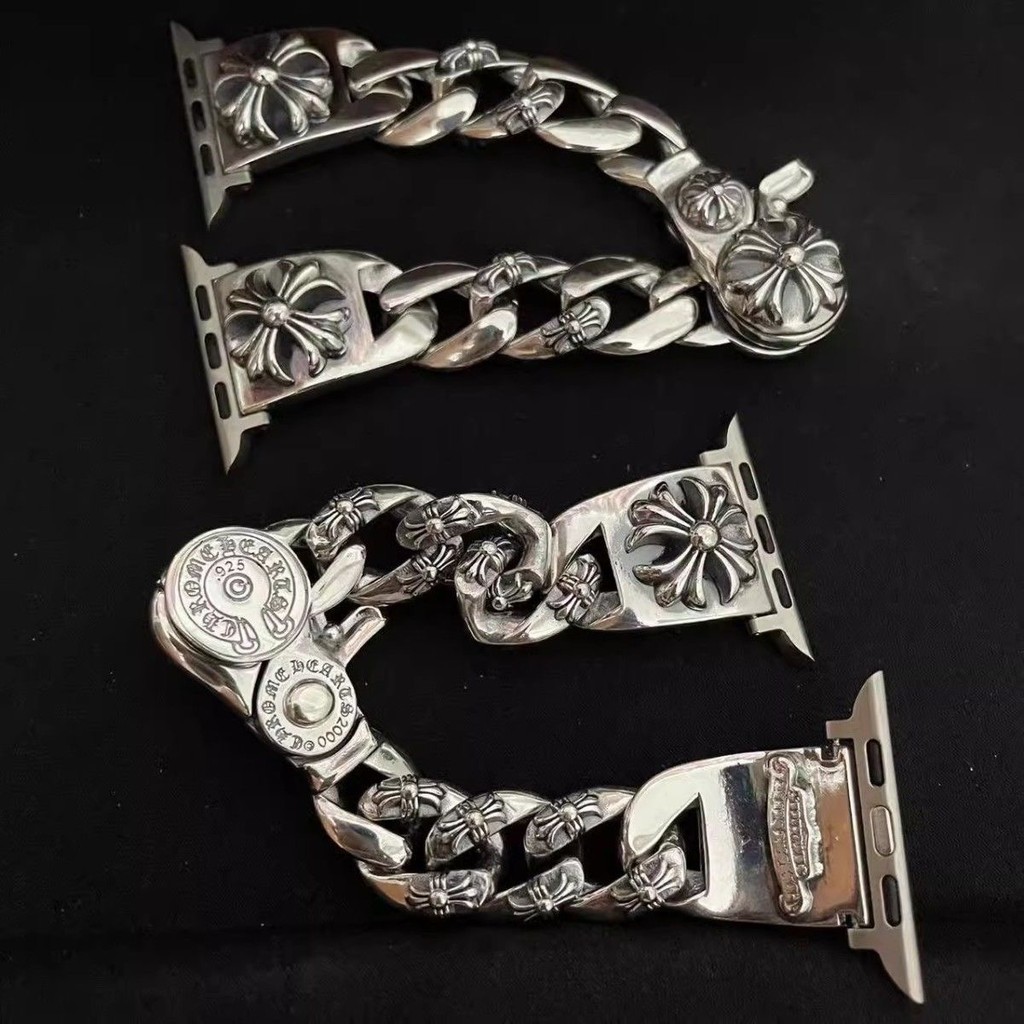 Ch Strap/1: 1 U Nisex Cross Print Lobster Clasp Strap/เหมาะสําหรับ Apple