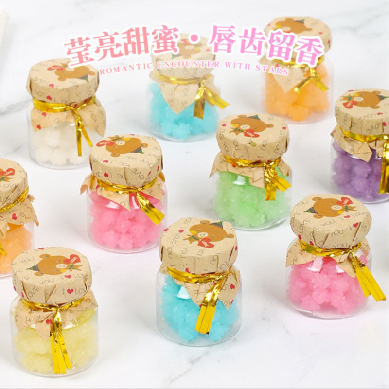 Influencer Creative Snacks Wishing Bottle Star Candy รสผลไม้ Mini Drifting ขวดเด็กนักเรียน Casual Snacks20250310